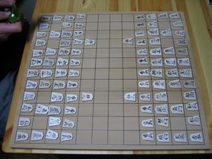 Jim and I's Chu-Shogi setup!