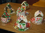 A picture of a graham cracker house